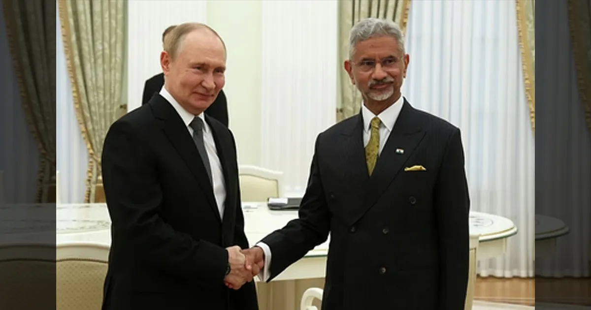 வலுவடையும் இந்தியா - ரஷ்யா உறவு! அதிபர் புடினுடன் ஜெய்சங்கர் சந்திப்பு!!