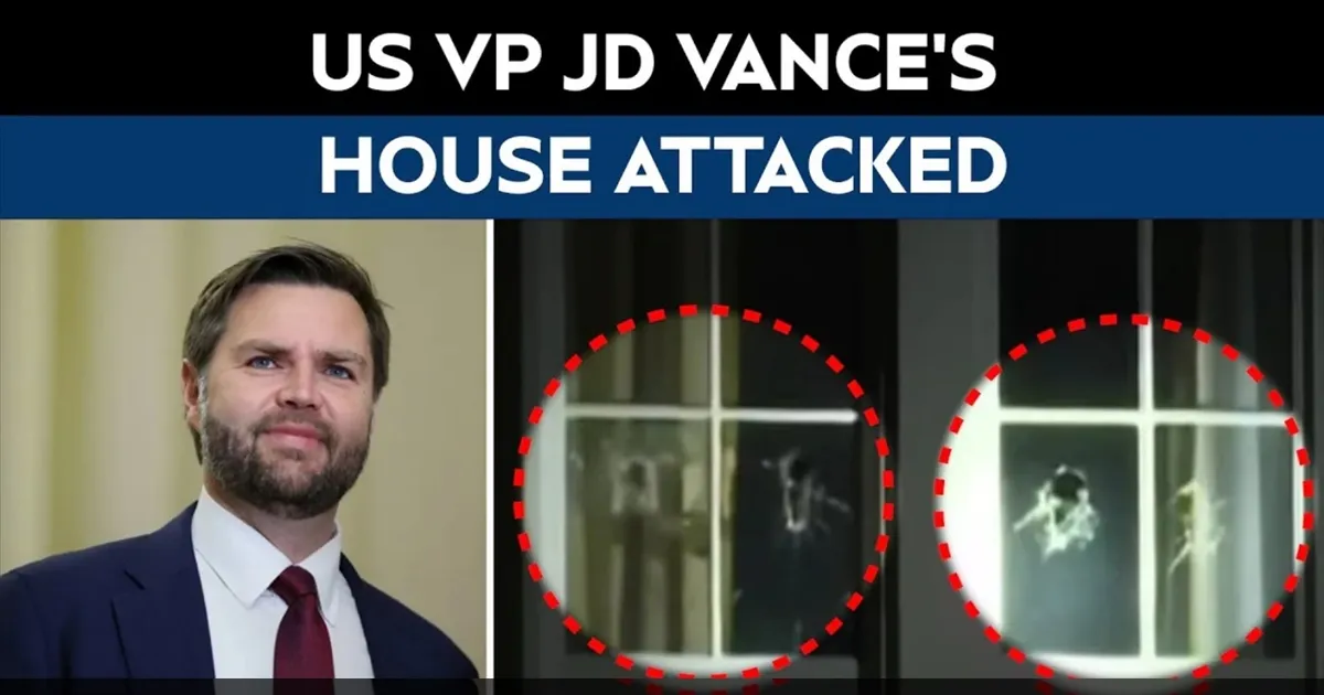 அமெரிக்க து.அதிபர் ஜே.டி. வான்ஸின் வீடு மீது தாக்குதல்! உடைக்கப்பட்ட ஜன்னல்கள்!! நூழிலையில் தப்பிய வான்ஸ்! 