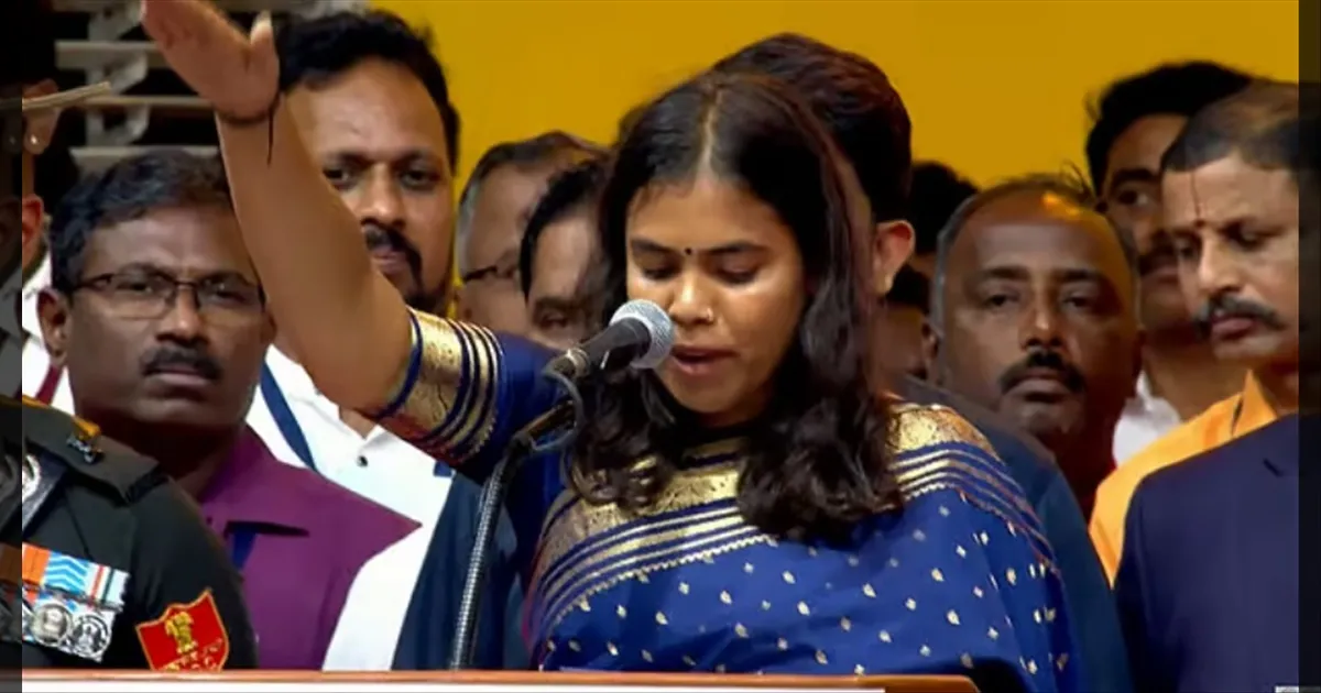50 ஆண்டுகள் தவெக நிலைத்திருக்கும்!! இளம் வயது அமைச்சர் கீர்த்தனா ஆரூடம்!! 