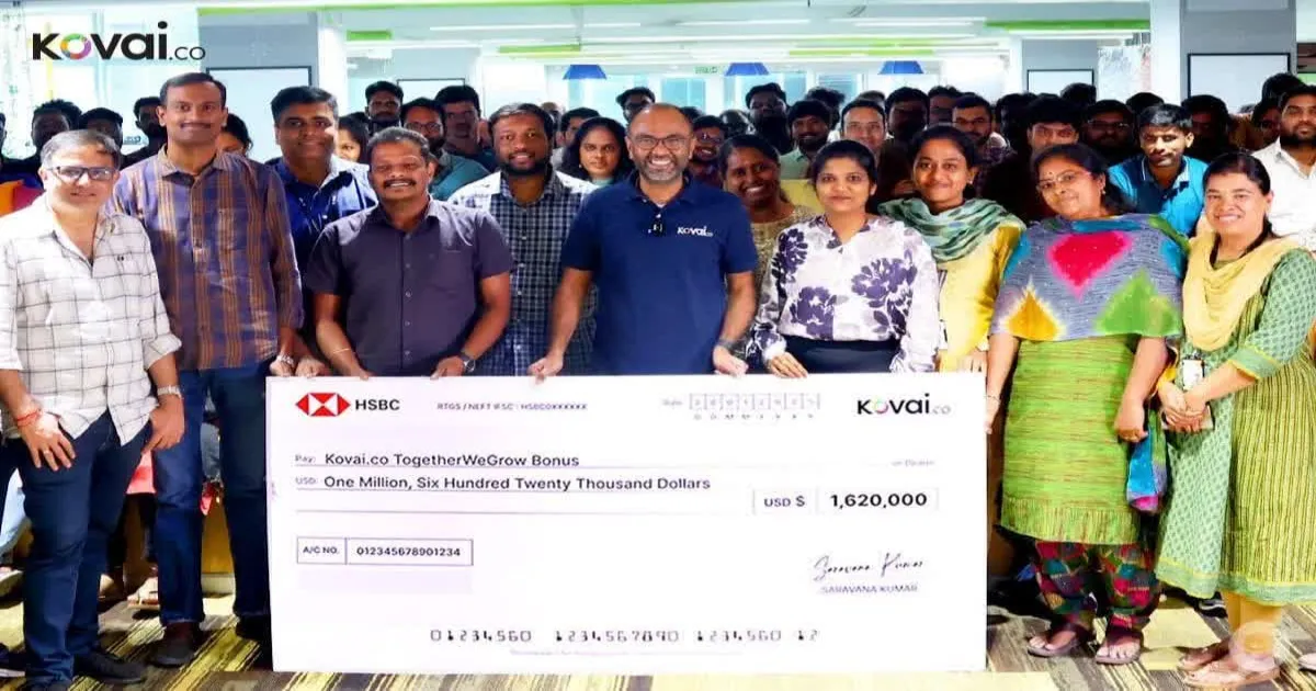Kovai.co Rewards Long-Term Employees with $1.62 Million in Bonuses