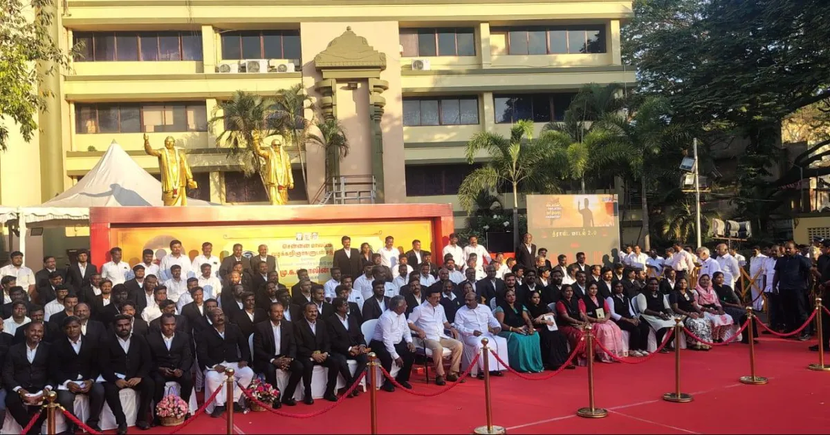 சட்டப்போர் பலப்படும்! முதல்வர் ஸ்டாலின் முன்னிலையில் திமுகவில் இணைந்த மாற்றுக்கட்சி வழக்கறிஞர்கள்!