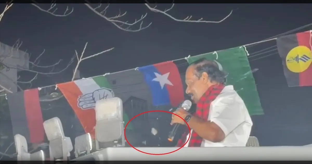 திண்டுக்கல் ஐ.லியோனி பிரசாரத்தில் பாட்டில் வீச்சு!! திருச்சி கிழக்கில் பதற்றம்?! யார் அந்த மர்ம நபர்?!