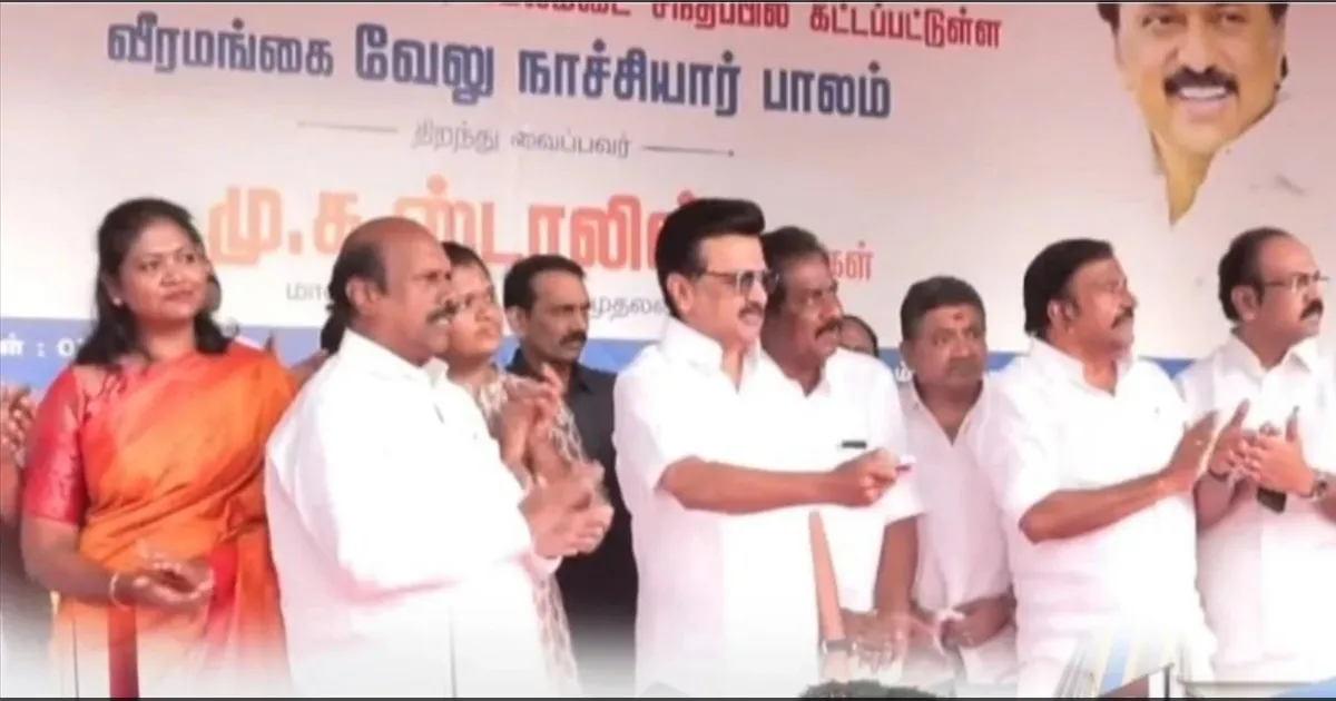 மதுரைக்கு புத்தம் புது இறக்கை!! வீரமங்கை வேலுநாச்சியார் மேம்பாலத்தை திறந்து வைத்தார் ஸ்டாலின்! 