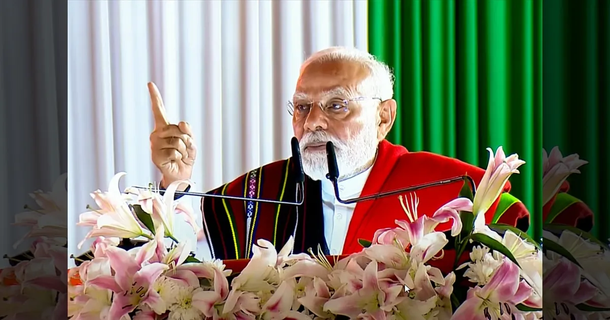 மணிப்பூரின் அமைதிக்காக பாடுபடுவேன்!  புதிய விடியல் உதயமாகிவிட்டது!! மோடி பிராமிஸ்!