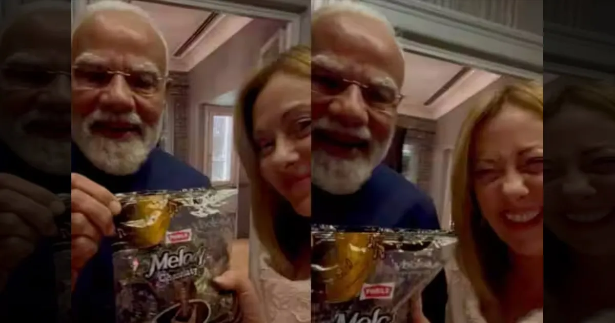 மெலோனிக்கு மெலோடி பரிசளித்த மோடி! மெலோனி + மோடி = மெலோடி! கலகலப்பு வீடியோ!