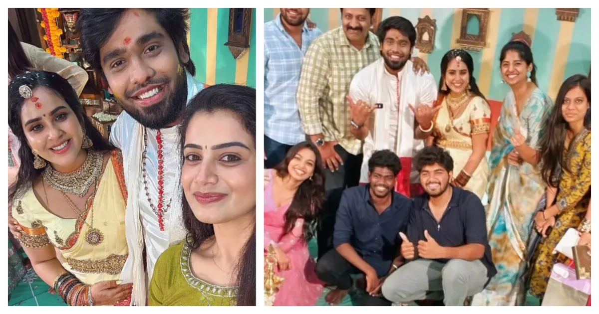 Bharathi kannamma serial actress kanmani manoharan Baby shower pics 