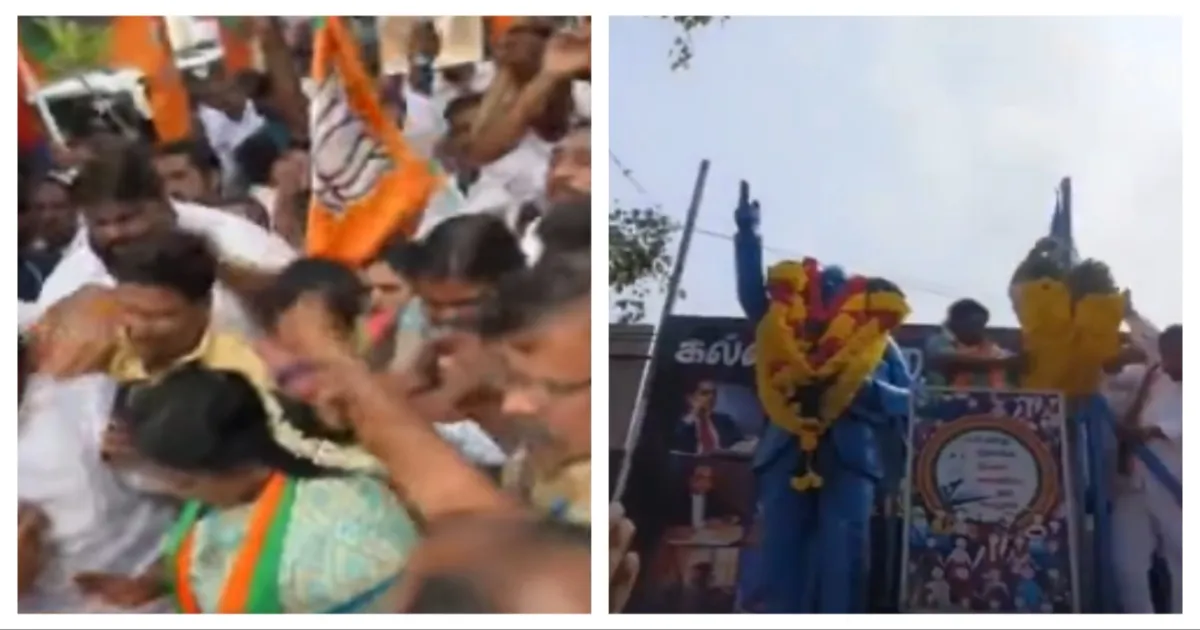 சென்னையில் பெரும் பதற்றம்...!! தமிழிசையை தடுத்து நிறுத்திய விசிகவினர்... போலீசார் குவிப்பு...!