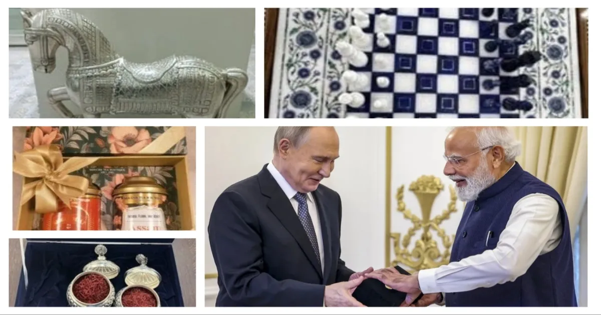 ஆஹா...!! இவ்வளவு விஷயம் இருக்கா??... ரஷ்ய அதிபர் புதினுக்கு 6 பரிசுகளை அள்ளிக் கொடுத்த மோடி... அப்படி என்ன ஸ்பெஷல்...!