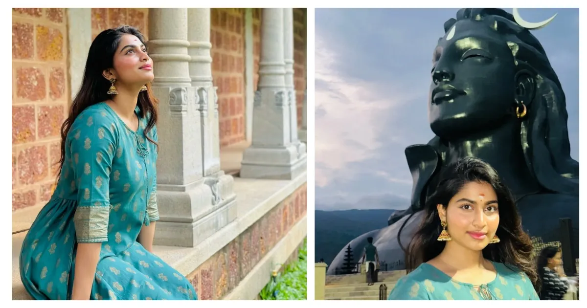 Shivani Narayanan Visit Isha Yoga Center Latest Photos 