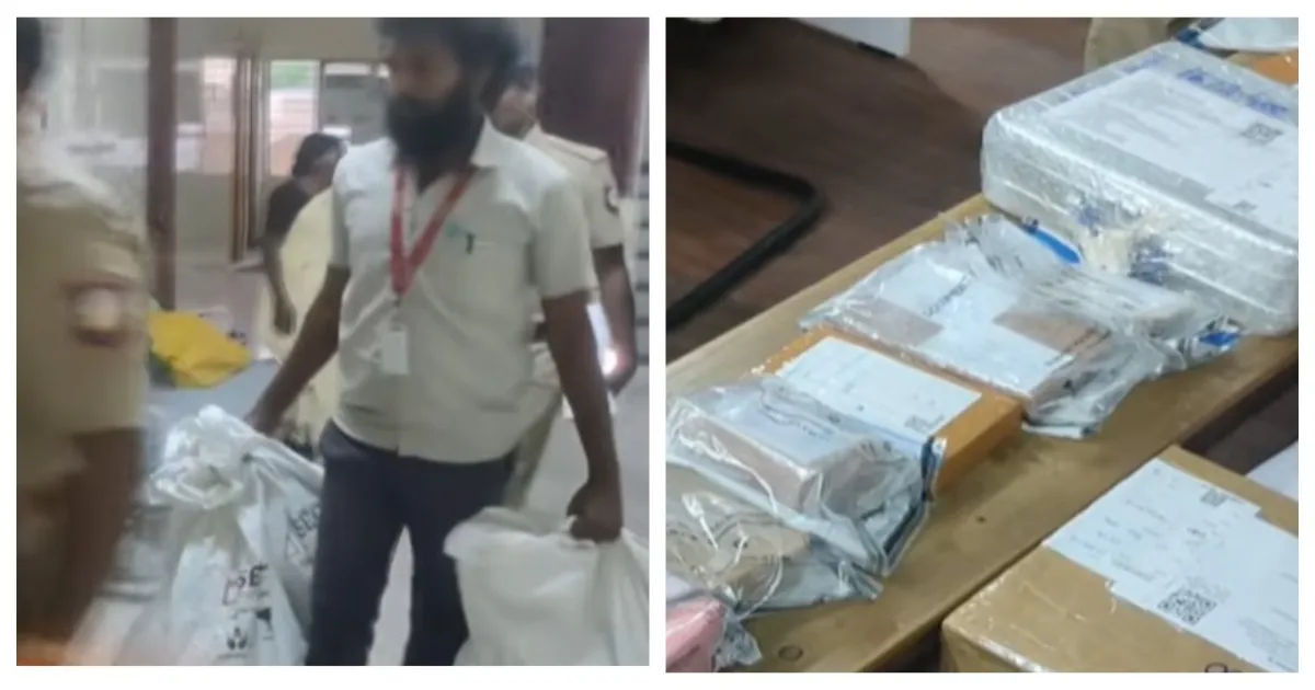 டெலிவரி வேனுக்குள் பறக்கும் படையினருக்கு காத்திருந்த அதிர்ச்சி... மூட்டை, மூட்டையாய் தங்க, வைர நகைகள்... சிக்கியது எப்படி?