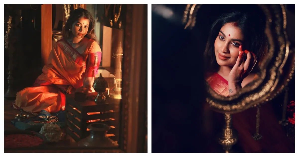 Actress shivani narayanan latest tratiosnal look photos goes viral 