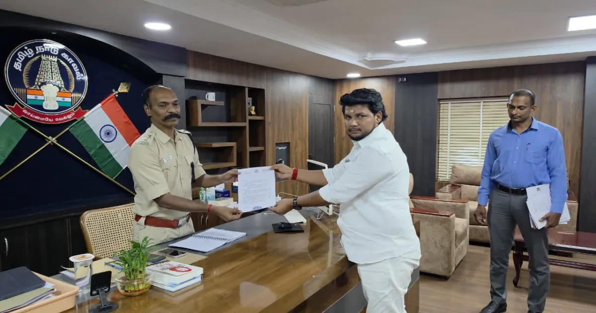 உயிருக்கு ஆபத்து! தனிப்படை பாதுகாப்பு கேட்டு மதுரை எஸ்பியிடம் உசிலம்பட்டி தவெக எம்.எல்.ஏ மனு!