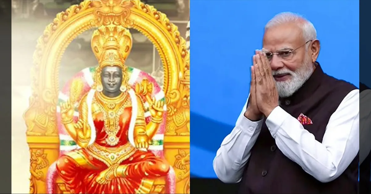 கற்பூர நாயகியே!! தமிழ் பக்திப் பாடலுடன் பிரதமர் மோடியின் நவராத்திரி வாழ்த்து! சென்னை வரும்முன்னே சிக்சர்!!