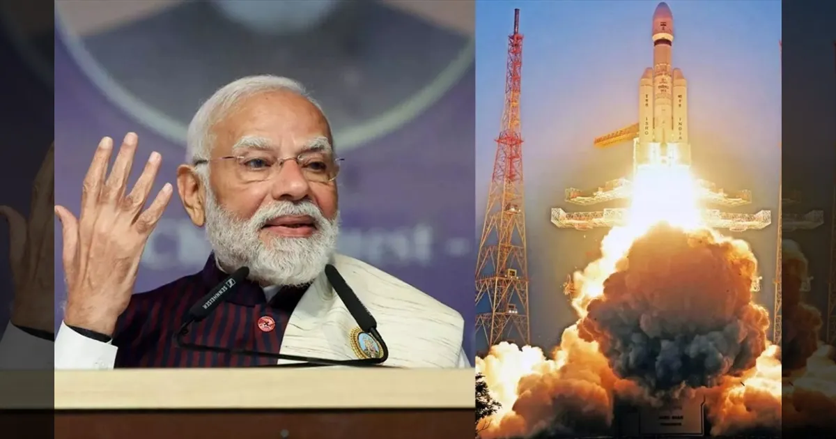 விண்வெளி உலகில் இந்தியா தொடர்ந்து உயரப் பறக்கிறது!! பாகுபலியை வெற்றிகரமாக ஏவிய இஸ்ரோவுக்கு மோடி பாராட்டு!