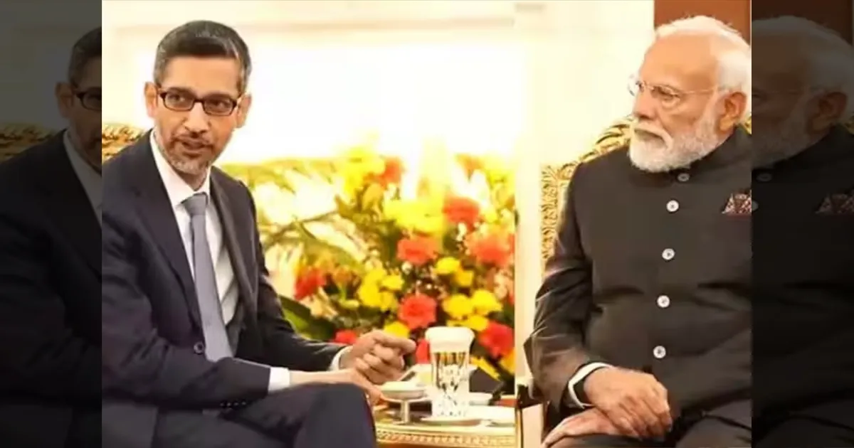 பிரதமர் மோடியை சந்தித்தார் கூகுள் சிஇஓ சுந்தர் பிச்சை!  ஏஐ வளர்ச்சி குறித்து ஆலோசனை!! டெல்லி மாநாட்டில் ருசிகரம்!