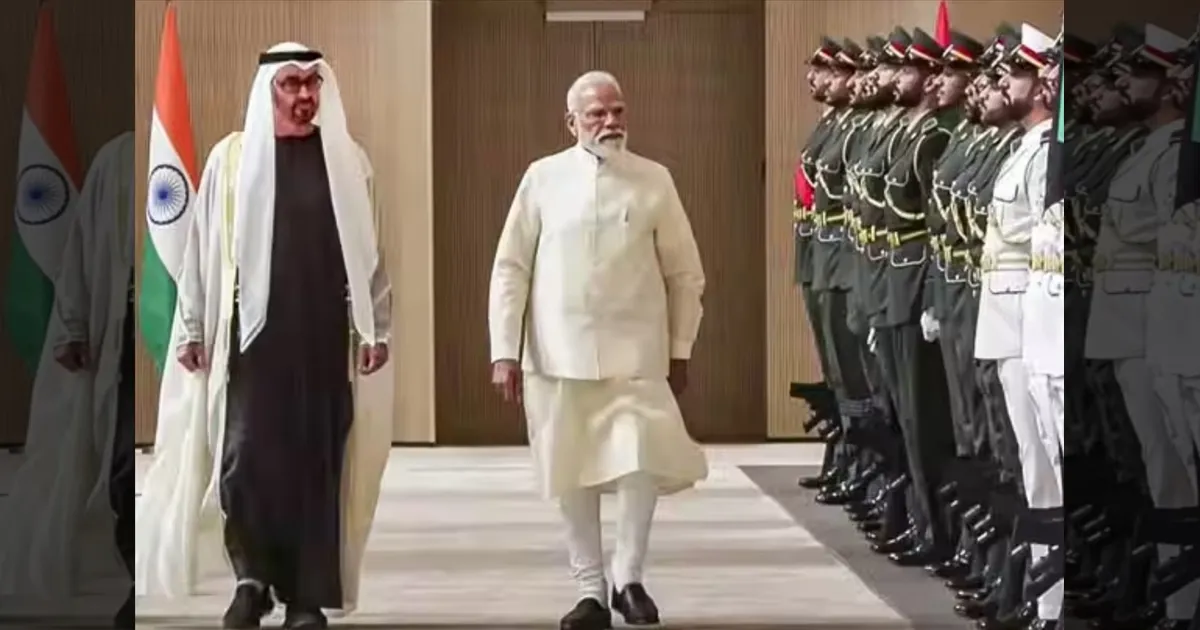 இந்திய மக்களுக்கு கிடைத்த கவுரவம்!!  ஐக்கிய அரபு அமீரகத்தில் பிரதமர் மோடி பெருமிதம்!