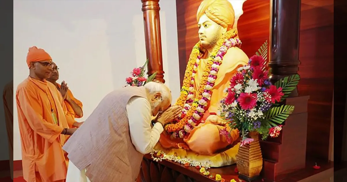விவேகானந்தரின் உரை ஒரு திருப்புமுனை!  வரலாறு கொண்டாடும் தருணம்!! மோடி நெகிழ்ச்சி!!