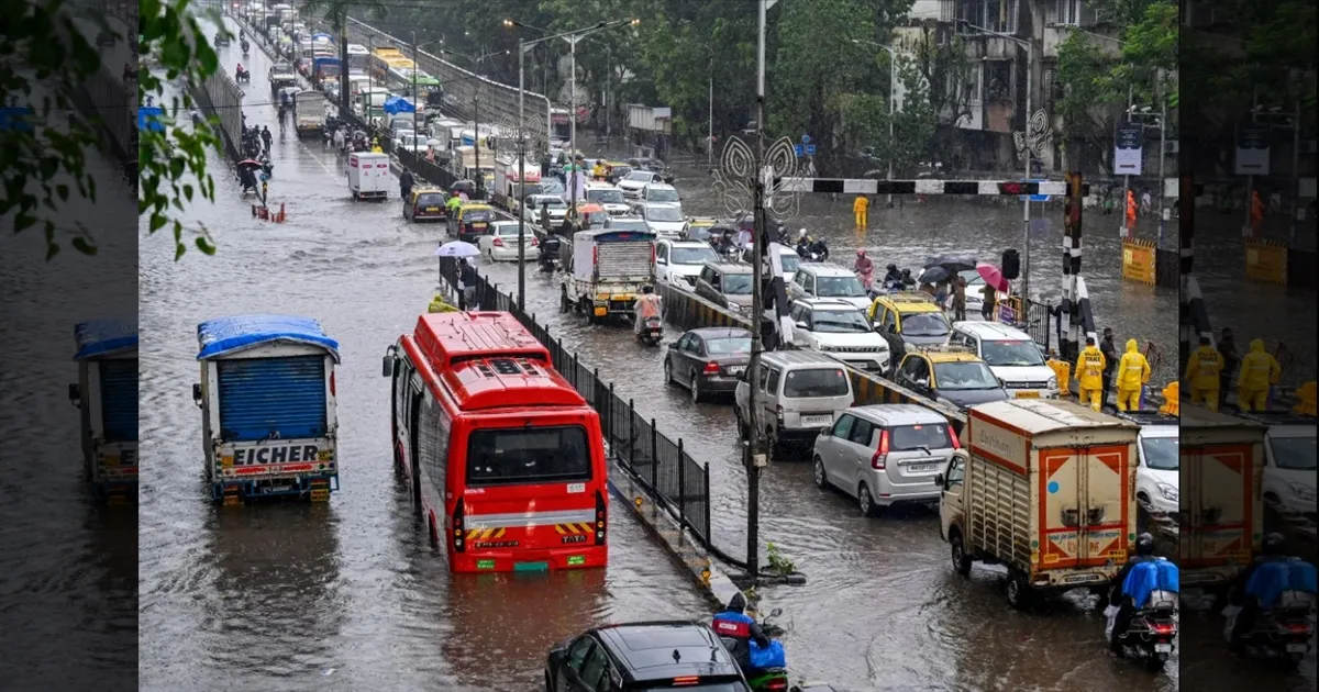 ரெட் அலர்ட்! கொட்டித் தீர்க்கும் கனமழை!! மோசமான வானிலையில் தப்பிக்குமா மும்பை?!