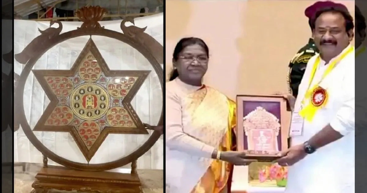 தேசிய விருது பெற்ற தமிழக ஓவியர்: நட்சத்திர வடிவ ஓவியத்திற்காக குடியரசுத் தலைவர் சிறப்பிப்பு!