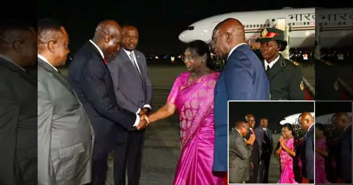 ஆப்ரிக்க நாடுகளுக்கு ஜனாதிபதி முர்மு சுற்றுப்பயணம்! அங்கோலாவில் சிவப்பு கம்பள உற்சாக வரவேற்பு!
