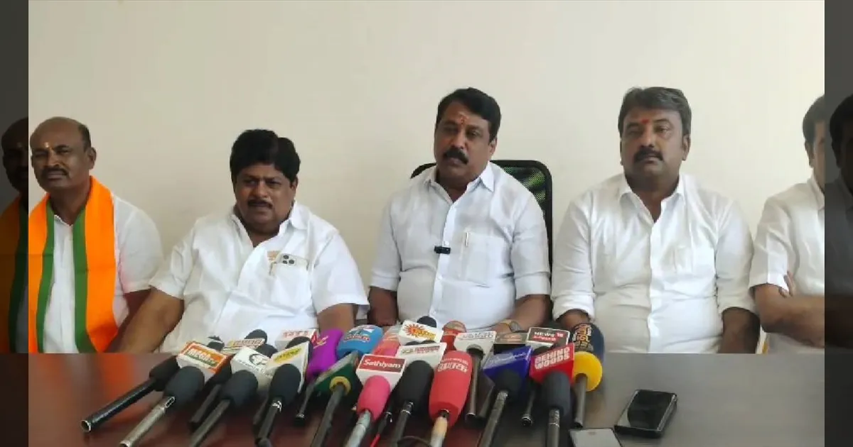 “திமுக அரசு மத்திய திட்டங்களைத் தடுக்கிறது!” - நயினார் நாகேந்திரன்  குற்றச்சாட்டு!