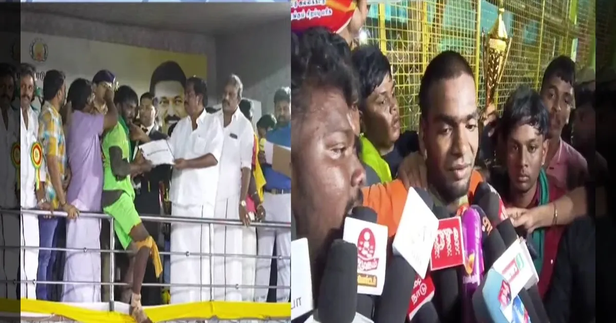 வாடிவாசலில் மல்லுக்கட்டிய மாவீரர்கள்!  பாலமேடு ஜல்லிக்கட்டில் 'குலுக்கல்' முறையில் முதல் பரிசு வென்ற அஜித்!