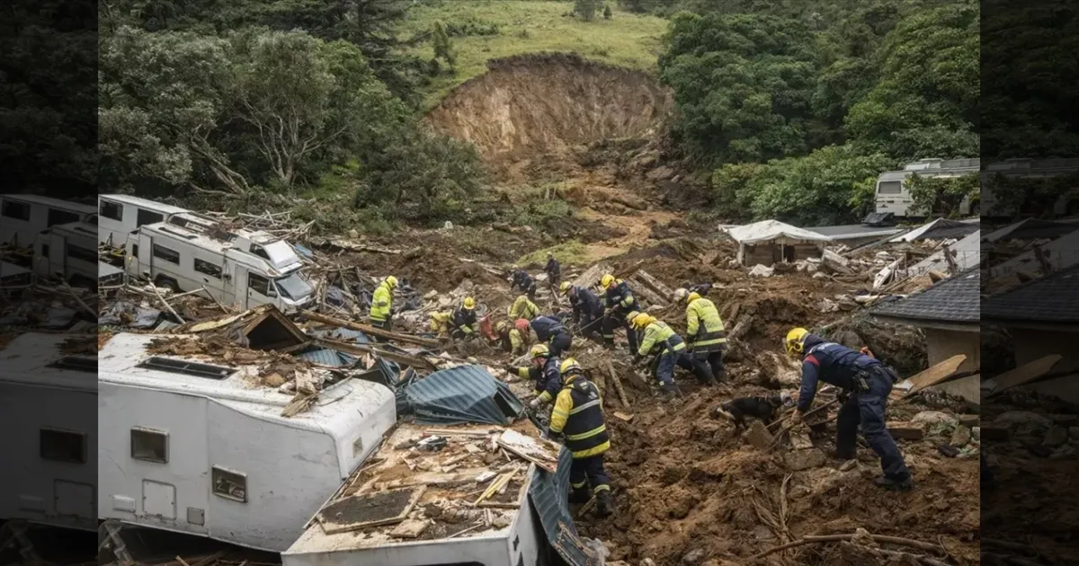 நியூசிலாந்தில் பயங்கர நிலச்சரிவு!  மண்ணுக்குள் புதைந்த மனிதர்கள்!! காப்பாற்ற சொல்லி கதறும் அவலம்!
