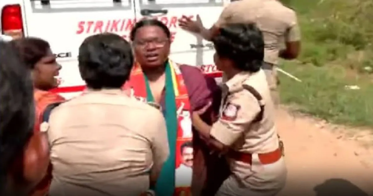 முதல்வர் விஜய் ரோடு ஷோ பாதையில் போராட்டம்: நாம் தமிழர் கட்சி வேட்பாளர் கார்த்திகா உட்பட நிர்வாகிகள் கைது!