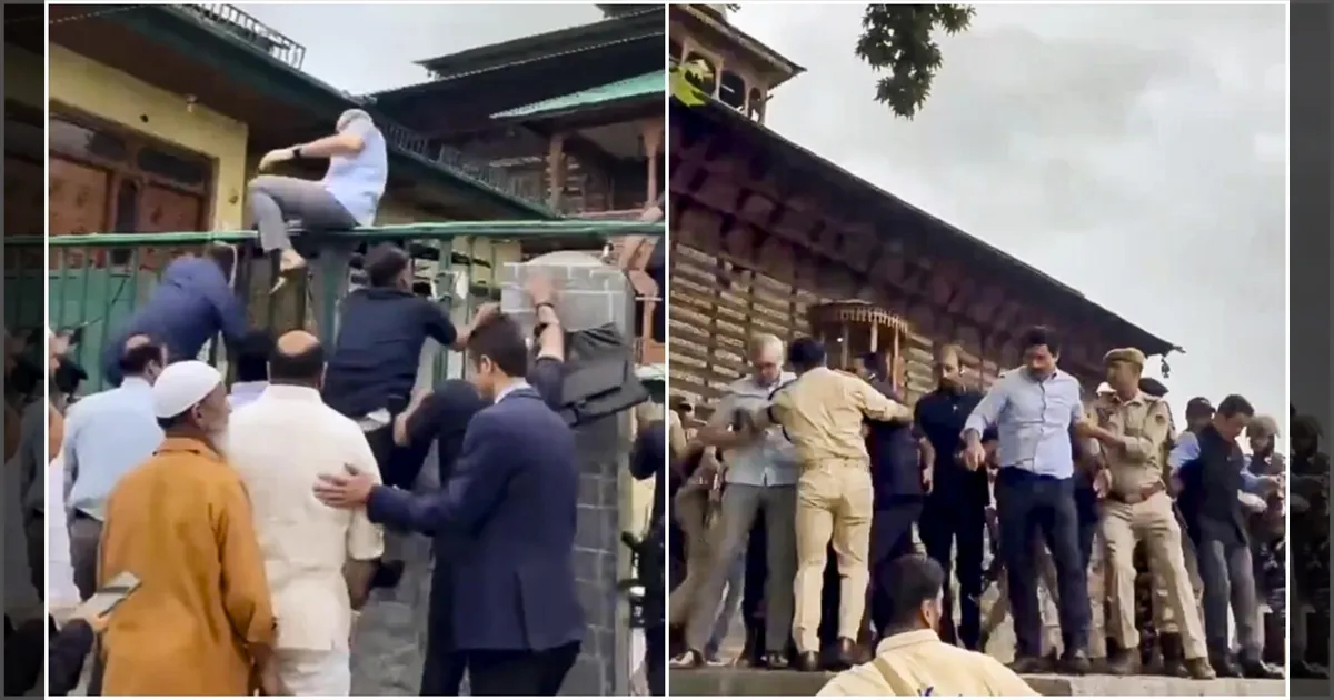 omar abdullah scales wall reach martyrs graveyard