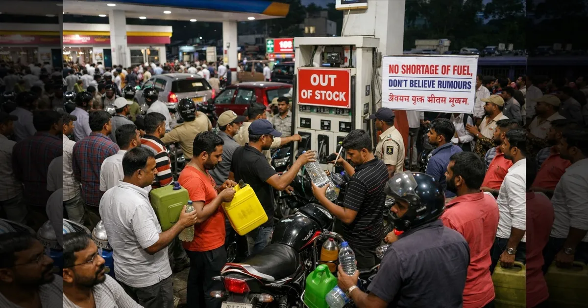 போலீஸ் பாதுகாப்பு வேணும்!!  பெட்ரோல் பங்குகளில் முந்தியடிக்கும் கூட்டம்! பங்க் உரிமையாளர்கள் பதற்றம்!