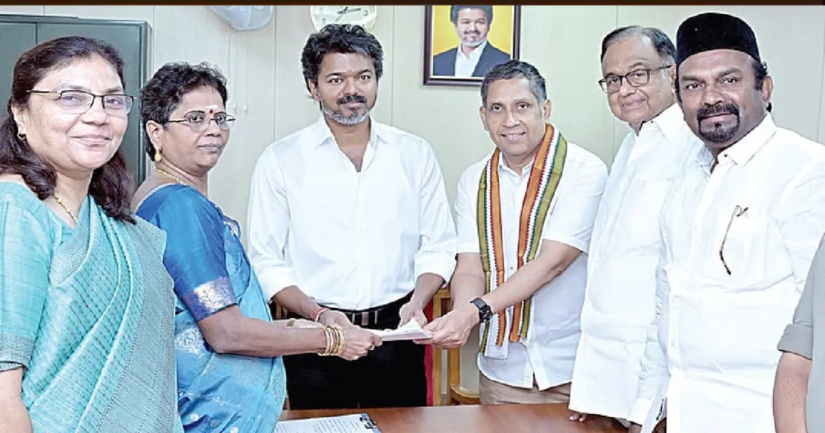 ராஜ்யசபா எம்.பி தேர்தல்..!! தவெக கூட்டணி வேட்பாளர் பிரவீன் சக்கரவர்த்தி போட்டியின்றி தேர்வு!