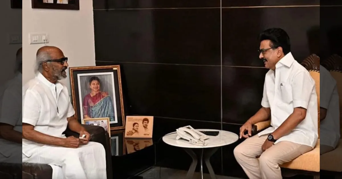 இக்கட்டான சூழலிலும் உங்களுடன் நான் இருப்பேன்!! மு.க.ஸ்டாலினை நேரில் சந்தித்தார் ரஜினிகாந்த்!