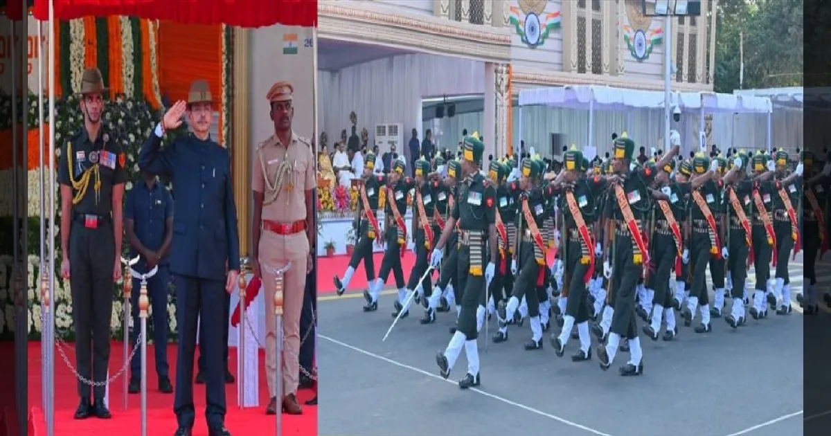 77-ஆவது குடியரசு தின விழா: மெரினாவில் ஆளுநர் கொடியேற்றம்! 5 அடுக்கு பாதுகாப்புடன்  7,500 போலீசார் குவிப்பு!