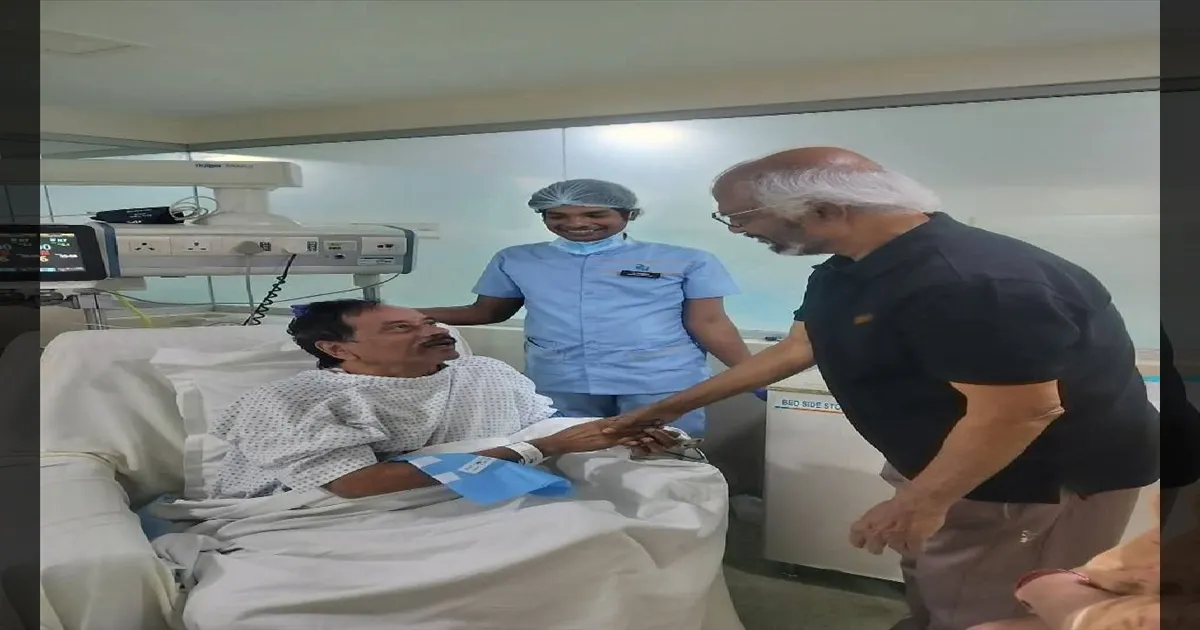 ஹெச். ராஜாவை நேரில் சந்தித்து நலம் விசாரித்தார் ரஜினிகாந்த்!