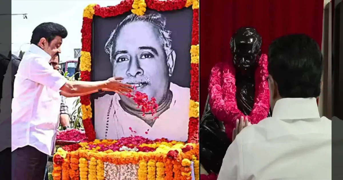 அண்ணாதான் ஆள்கிறார்! – நினைவு நாளில்  முதல்வர் ஸ்டாலினின் வீரவணக்கம்!