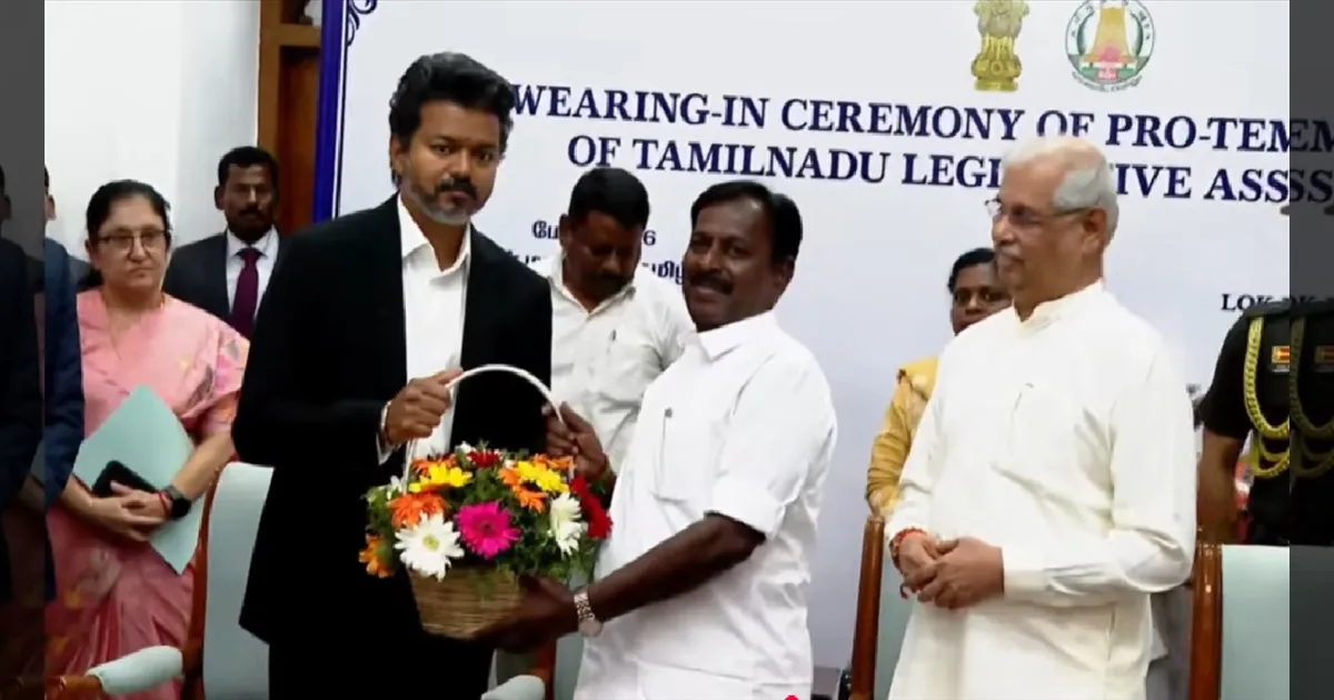 தற்காலிக சபாநாயகராக கருப்பையா பதவியேற்பு! ஆளுநர் அர்லேகர் பதவிப்பிரமாணம் செய்து வைத்தார்!