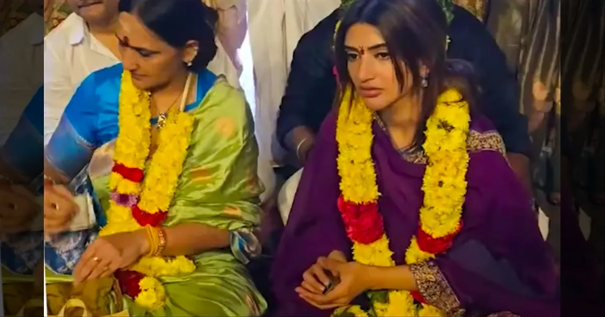 cinema-actress-srileela-swamys-darshan-at-tiruvannamalai-temple-tamilcinema