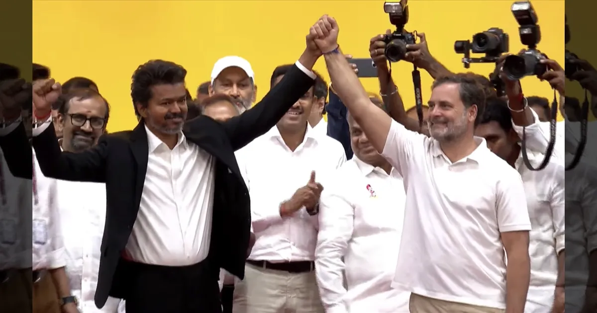 புதிய தலைமுறை; புதிய குரல்..!! தமிழக முதல்வர் விஜய்க்கு ராகுல் காந்தி வாழ்த்து..!! 