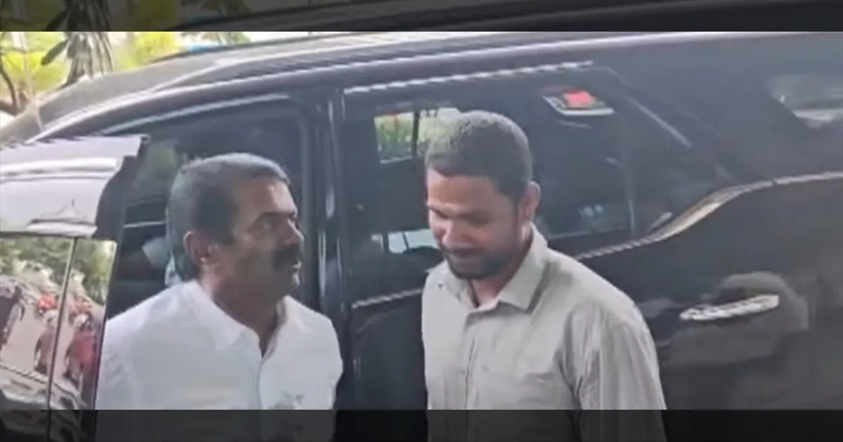 ஐயா சீக்கிரமே குணமாகி வாங்க..! ஜி.கே மணியை நேரில் சென்று நலம் விசாரித்த சீமான்..!