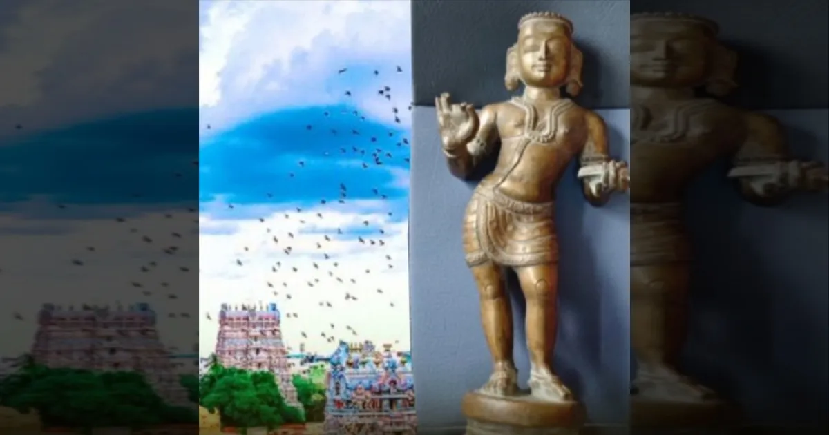 மதுரை மீனாட்சியம்மன் கோவிலில் சிலை கடத்தல்... 2 பேரை தட்டி தூக்கிய போலீஸ்...!