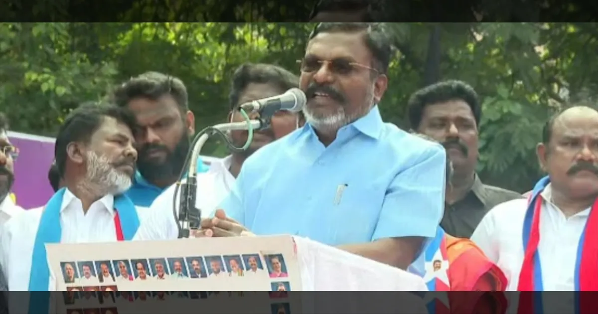 CAA தான் அவங்க நோக்கம்..! இது தேர்தல் ஆணையத்தின் வேலையா? வெளுத்து வாங்கிய திருமா...!