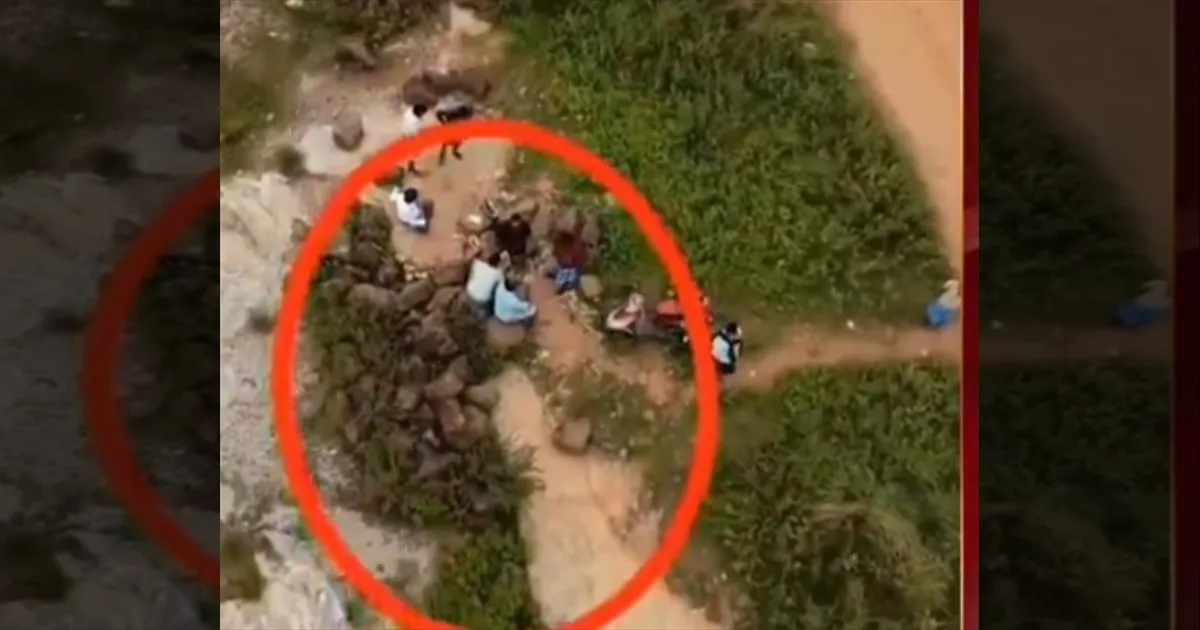 கள்ள மது விற்பனை ஜோர்... வைரலாகும் ட்ரோன் காட்சிகள்...!