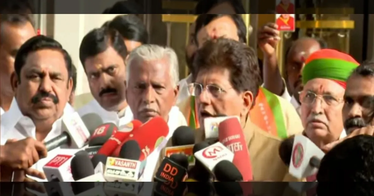 2026ல் NDA ஆட்சி தான்… ஊழல் திமுக ஆட்சியை அகற்றுவோம்… பியூஷ் கோயல் சூளுரை…!