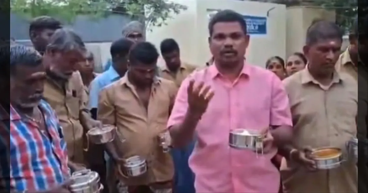 தூய்மை பணியாளர்களுக்கு தரமில்லா உணவு..! இது தான் தாயுள்ளமா? அதிமுக கண்டனம்..!