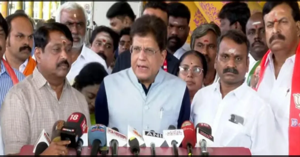 ஸ்டாலின் ஆட்சிக்கு முடிவு..! இன்றைய தினம் புதிய துவக்கம்... பியூஷ் கோயல் உற்சாகம்..!!