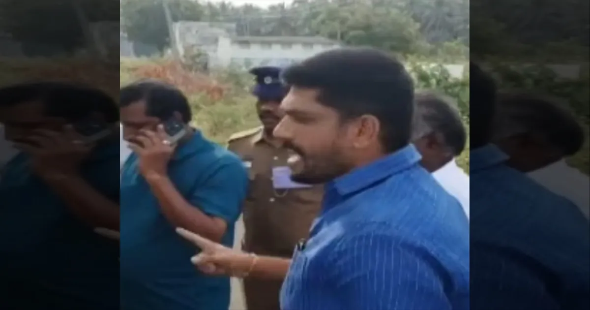 உங்களுக்கு என்ன வேலை.? கோவை தவெகவினரை சிறைபிடித்த பாஜகவினர்.! பரபரப்பு..!!