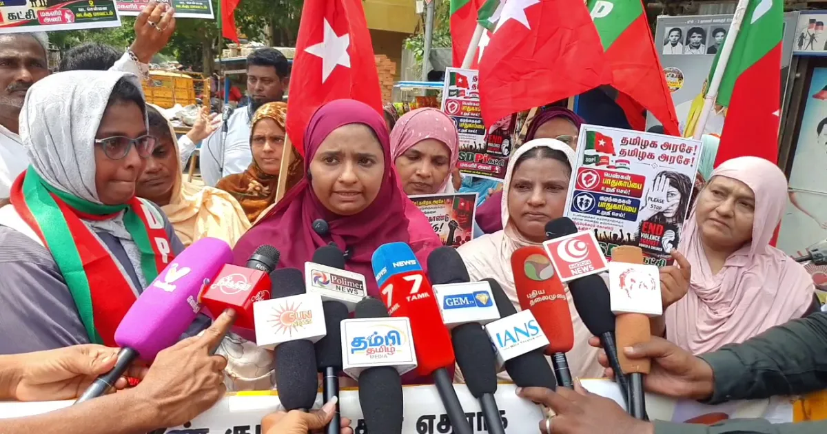 மாற்றம் வரும் என்று நம்பிய பெண்களுக்கு ஏமாற்றம்! தவெக அரசுக்கு எதிராக எஸ்டிபிஐ ஆர்ப்பாட்டம்!