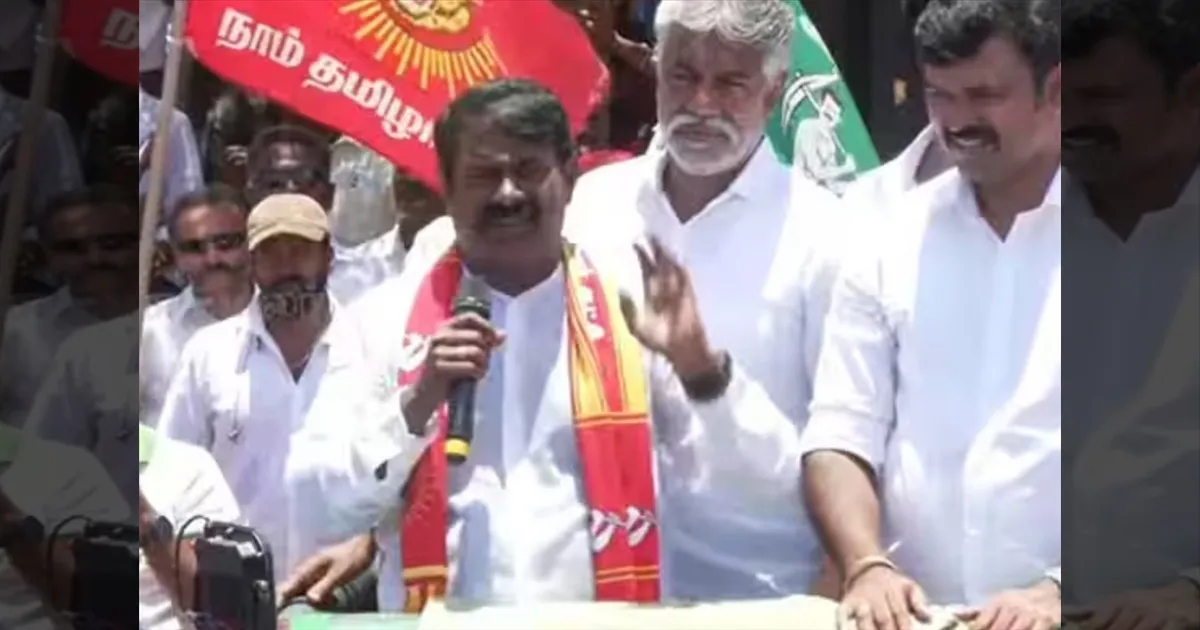 படிச்சவனுக்கு மதிப்பில்லை!! நடிக்கிறவனுக்கு தான் மதிப்பு! காரைக்குடி பிரசாரத்தில் சீமான் ஆவேசம்!