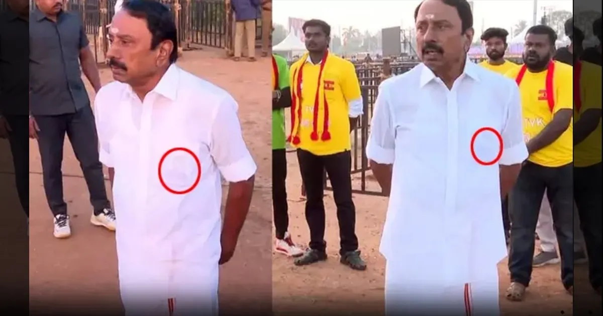 சட்டை பாக்கெட்டில் ஜெயலலிதா படம்!! ஆனால்! ஈரோடு நிகழ்ச்சிக்கு செங்கோட்டையன் கெட்டப் வைரல்!