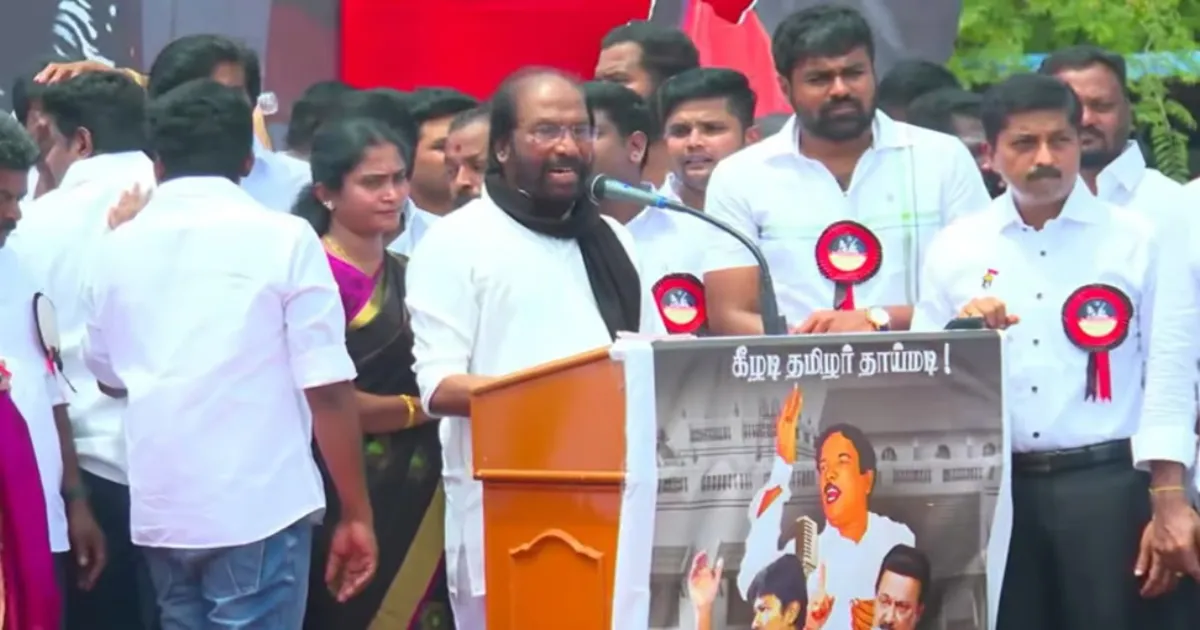 எங்கள் வரலாற்றை மறைப்பதற்கு நீ யார்? திமுக எம்.பி திருச்சி சிவா காட்டம்!!